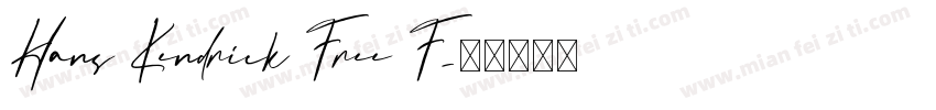 Hans Kendrick Free F字体转换